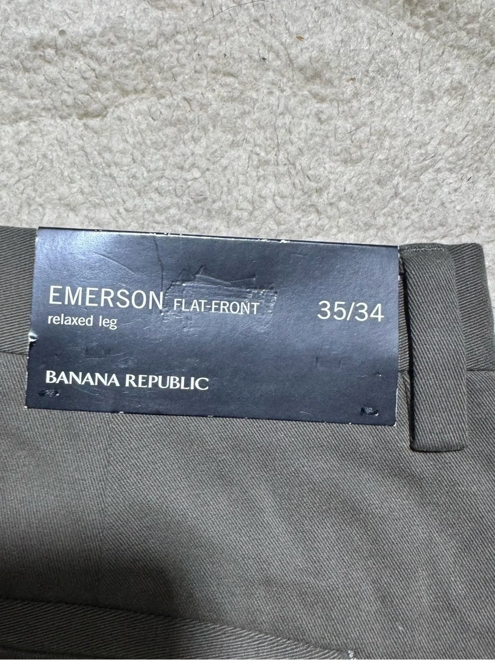 Banana Republic Pants Mens 35‎ Emerson Gray Brown Dress Slacks Officewear NEW